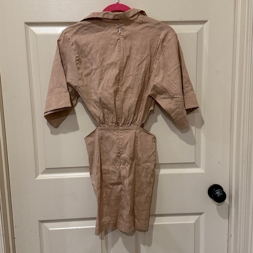 Zara linen blend cut out mini dress, small - Picture 8 of 9